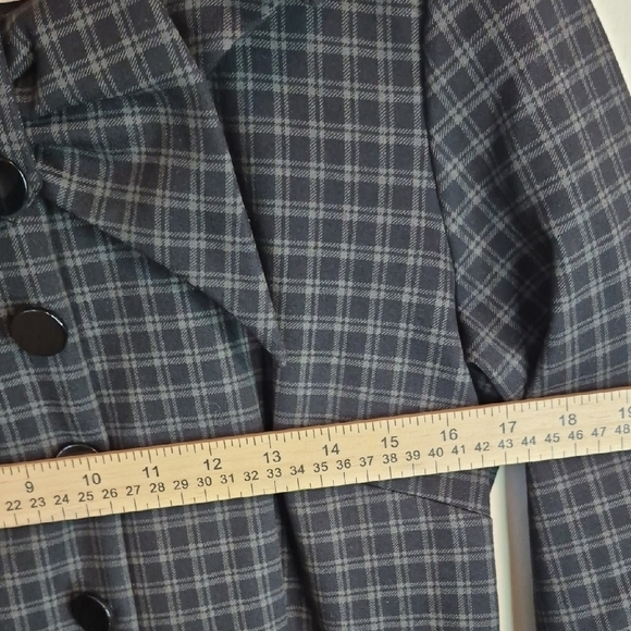 Tatyana Black Checkered Dress - Picture 6 of 15